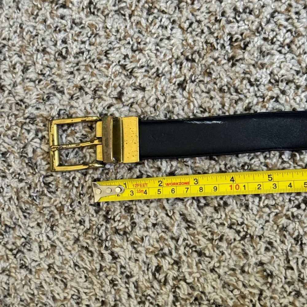 Polo Ralph Lauren Reversible Black/Brown Leather Belt Pony Logo